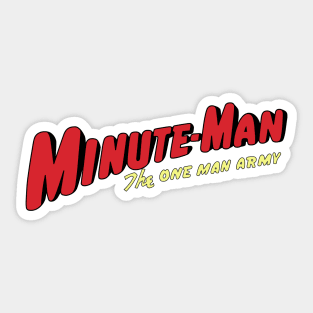 Minute Man Sticker
